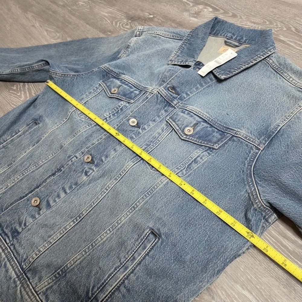 J.Crew NWT Men's Denim Trucker Jacket Light Wash XL